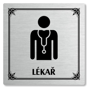 Lékař, 148x148mm, stříbrná, Nebraska